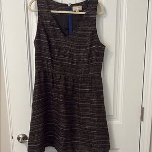 Moulinette Soeurs Black Sleeveless V-Neck A-Line Mini Dress